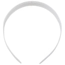 Ladies Headband Plastic with Teeth White G2W7