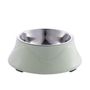 Pet Double Bowls Thickened Stainless Steel Cat Dog Drinking Bowl Pet Feeders