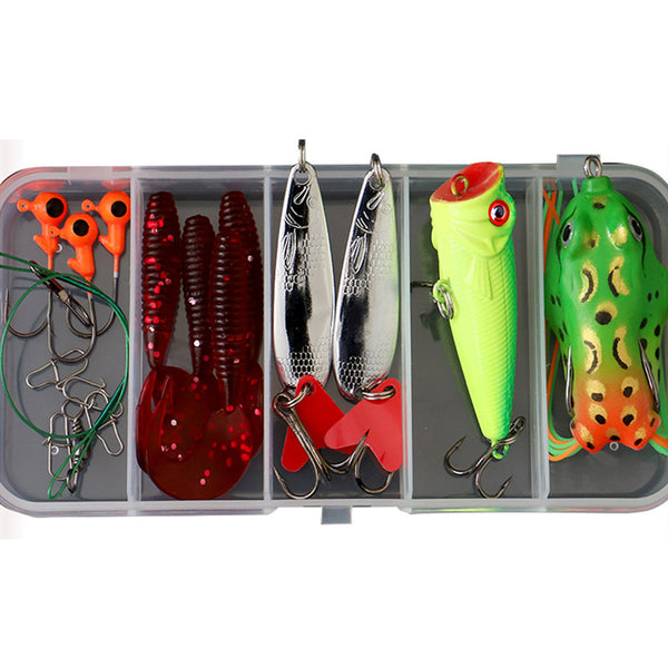 17-101 Pcs Fishing Lure Set Fishing Tackles Kit Baits Hooks