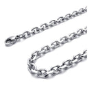 Jewelry Cross Pendant Necklace Men - Chain - Prayer - Christian - Stainless N6S3
