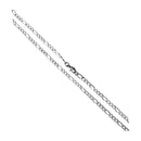 Jewelry Woman Necklace - Chain - 3mm Figaro Link - Stainless Steel - for Wo O9N5
