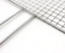 Outdoor Picnic BBQ Fish Meat Grill Stainless Steel Net Mesh Wire Clamp