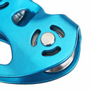 Pro 25kN Double Sheave Rope Climbing Pulley for Mountain Rock Tree Climbing