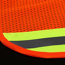 Safety Hard Hat Neck Shield Helmet Sun Shade HI VIS Reflective Stripe Orange
