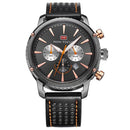 MINI FOCUS MF0010G Business Style Men Wrist Watch Luxury Leather Strap Quartz Watches