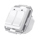 WiFi Smart Light Wall Switch Socket Outlet with 2 Gang Push Button Switch DE EU Smart Life Tuya Wireless Remote Control Work with Alexa Google Home