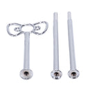 1set 2 3 Tier Cake Plate Stand Heavy Metal Center Handle Fitting Hardware RoG8R9