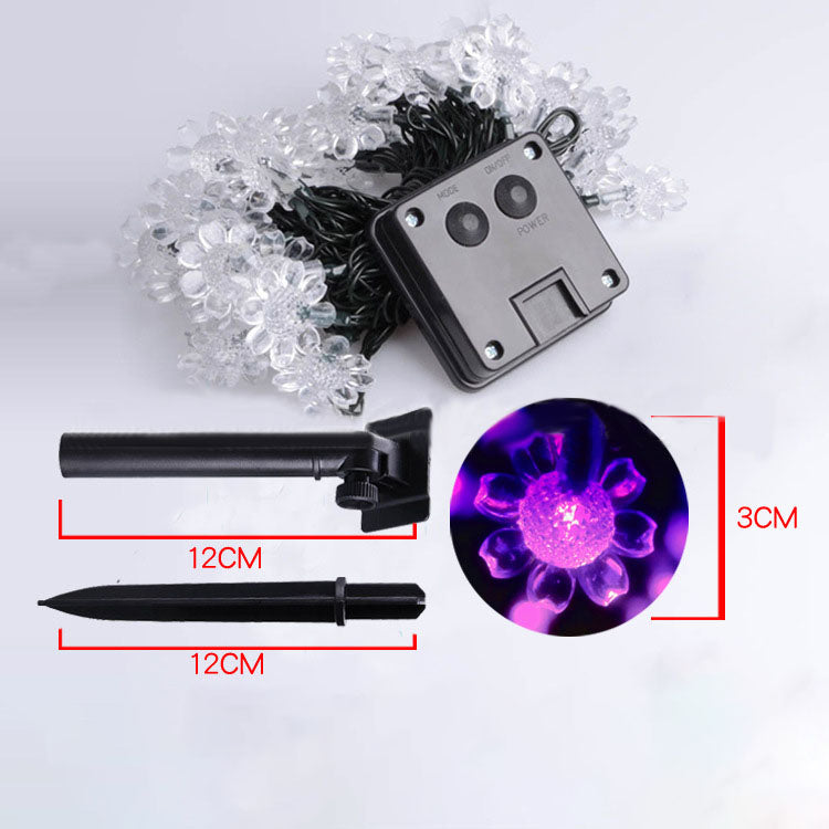 KCASA SSL-8 Gardening 7M 50LED Solar Panel String Light Sunflower Holiday Christmas Decoration