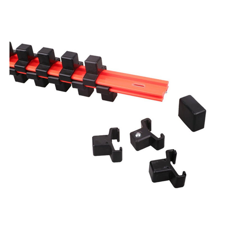 3Pcs Double-Sided Socket Holder Plastic Sleeve Frame 1/2-3/8-1/4 Million With Socket Frame Strong Rack