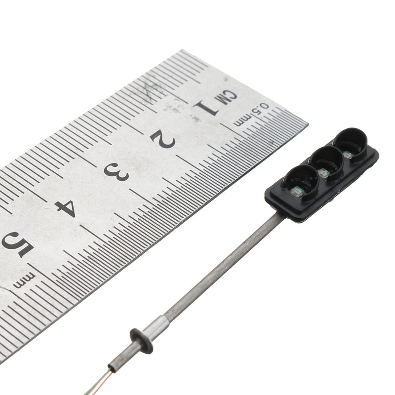 3Pcs 50mm DIY Model 3-Light Traffic Lights Signal Architecture Street Train