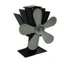 5 Blade Heat Self-Powered Wood Stove Fan Top Log Burner Fireplace Silent Ecofan