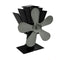 5 Blade Heat Self-Powered Wood Stove Fan Top Log Burner Fireplace Silent Ecofan