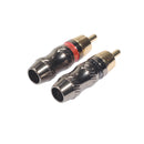 REXLIS Gold-Plated RCA Male Soldering Plug TR026 HIFI Audio Cable RCA Male Video  Audio Connector For Cable