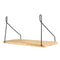 Wall Shelf Wood Iron Hanging Holder Storage Wall Mount Rack Home Display Decorations