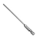 Broppe 7pcs SAE 5/64-5/16 Inch 100mm Magnetic Ball Screwdriver Bit 1/4 Inch Hex Shank