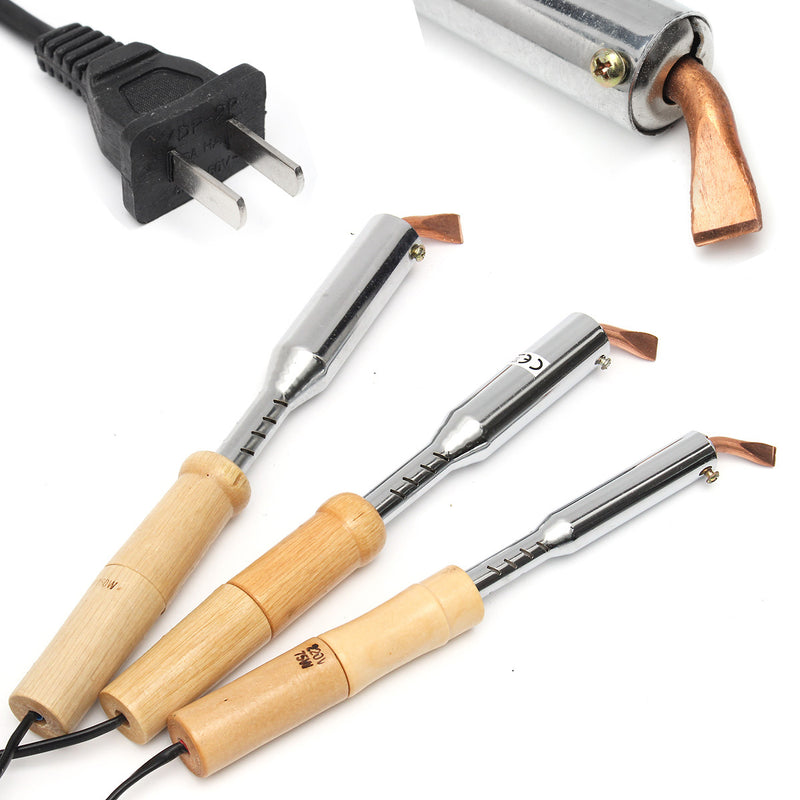 220V 75W 100W 150W Heavy Duty Soldering Iron Chisel Point Electronic Maintenance