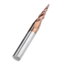 Drillpro R0.25/ R0.5/ R0.75/ R1.0 *20*D6*50 2 Flutes Taper Ball Nose End Mill HRC50 Milling Cutter