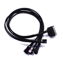 43cm SATA 1 to 3 4Pin CPU Cooling Fan PWM Temperature Control Power Cable Power Adapter Extension Lead Wire