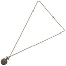 Round Shape Retro Striped Volume Necklace Pocket Watch Bronze D1T7