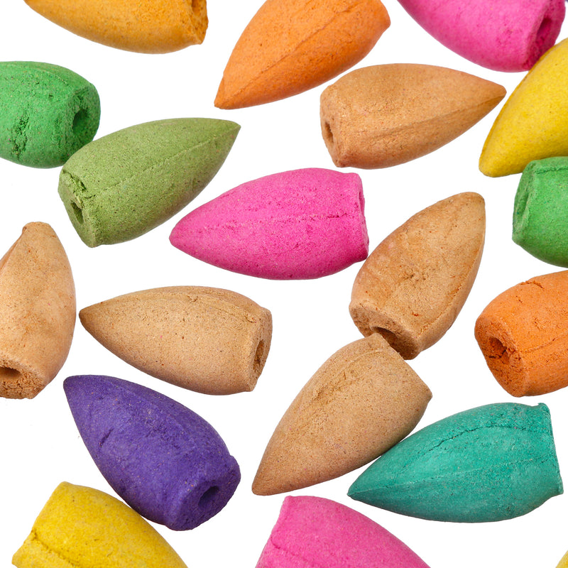 130Pcs/Bag Backflow Incense Cones Mix Fragrance Home Furnace Burner Fragrant Incense