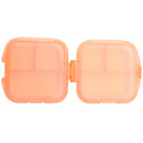Portable Two layers candy color 6 Slots folding Jewelry candy box Storage  T2E9