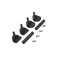 3/4 4/4 Hill-style Violin Chinrest Screw Full Section Violin Chinrest Screws Black