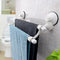 Bathroom Double Deck Towel Rack Clothes Storage Holder With Suction Cup