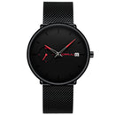CRRJU 2258 Simple Dial Color Bright Needle Day Display Fashion Men Quartz Watch