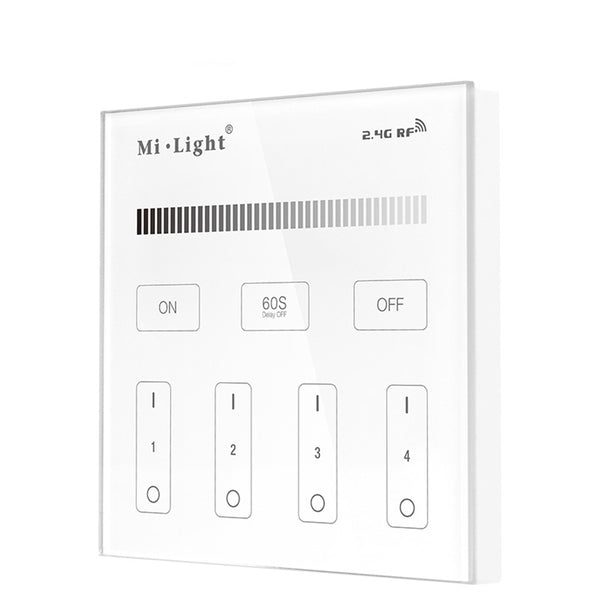 Milight T1 4-Zone Brightness Dimming Smart Panel Remote LED Strip Light Controller AC180V-240V