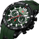 MINI FOCUS MF0349G Fashion Three Multifunction Dials Luminous Display Men Quartz Watch