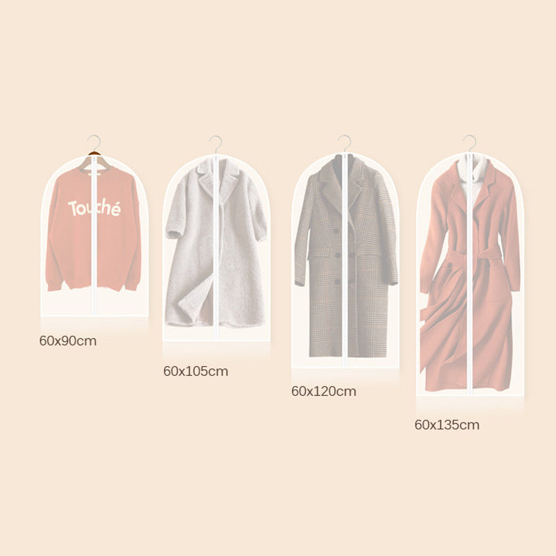 3Pcs Garment Clothes Cover Protector Dustproof Hanging Clothe Storage Bag Closet Organizer