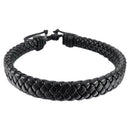 Leather Bracelet Bangle Cuff Rope Black Surfer Wrap Adjustable Men,Women G7O9