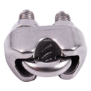 4pcs stainless steel cable clip saddle clamp for ropes 0.3cm 3mm wire E2S7
