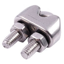 4pcs stainless steel cable clip saddle clamp for ropes 0.3cm 3mm wire E2S7