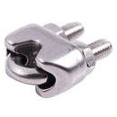 4pcs stainless steel cable clip saddle clamp for ropes 0.3cm 3mm wire E2S7