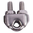 4pcs stainless steel cable clip saddle clamp for ropes 0.3cm 3mm wire E2S7