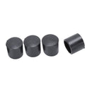 50 Pcs Black Rubber PVC Flexible Round End Cap Round 12mm Foot Cover I2E3