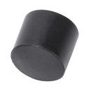 50 Pcs Black Rubber PVC Flexible Round End Cap Round 12mm Foot Cover I2E3