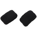 2 pieces 1.2 "Wide Black Elastic Ponytail Plait Bracelets Hair band hair ri I7G1