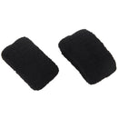 2 pieces 1.2 "Wide Black Elastic Ponytail Plait Bracelets Hair band hair ri I7G1