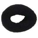2 pieces 1.2 "Wide Black Elastic Ponytail Plait Bracelets Hair band hair ri I7G1