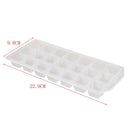 Transparent Plastic Ice Cube 21 Place Container Form Manufacturer 21 pieces