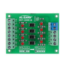 5pcs 12V To 24V 4 Channel Optocoupler Isolation Board Isolated Module PNP Output PLC Signal Level Voltage Converter