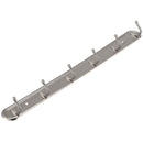 Household Metal Wall Mounted 6 Hooks Towel Rack Hanger 15" Long D4G9