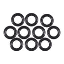 10 pieces black rubber flexible O ring oil seal Sealing 8.6 x 5 x 1.8mm L6N8