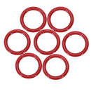 10 pcs 26 mm x 19 mm x 3.5 mm Red Silicone O Ring Shank Seals P1C3