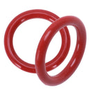 10 pcs 26 mm x 19 mm x 3.5 mm Red Silicone O Ring Shank Seals P1C3