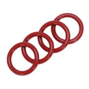 10 pcs 26 mm x 19 mm x 3.5 mm Red Silicone O Ring Shank Seals P1C3