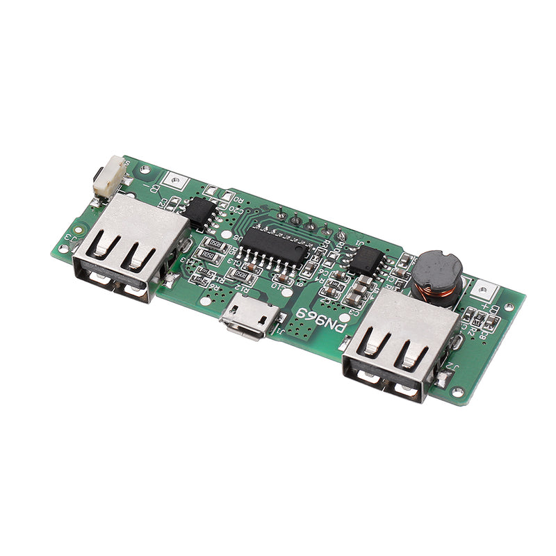 LED Dual USB 5V 2.1A Micro USB Input Power Bank 18650 Battery Charger Board Overcharge Overdischarge Short Circuit Protection