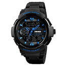 SKMEI 1320 Dual Display Digital Watch Men Chronograph Alarm Watch Fashion Waterproof Sport Watch